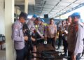 Polres Lampung Timur Laksanakan Pengecekan Senpi Dinas Personel Polres dan Polsek