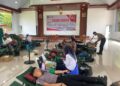 Pelaksanaan Donor Darah Dalam Rangka HUT Batalyon Infantri 7 Ke 23 Tahun 2026