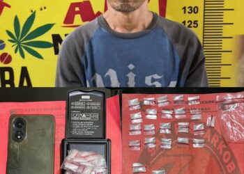 Satres Narkoba Polres Pesawaran Ringkus Terduga Pengedar Sabu di Way Lima, Puluhan Plastik Klip Berhasil Disita