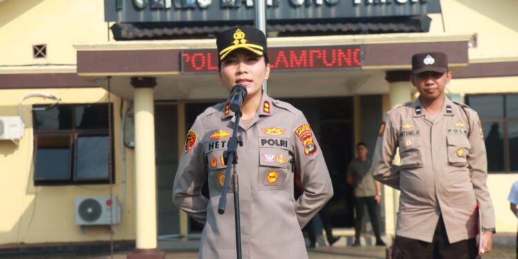 Kapolres Lampung Timur Heti Patmawati Imbau Masyarakat Selalu Waspada Dan Berhati-hati di Musim Penghujan