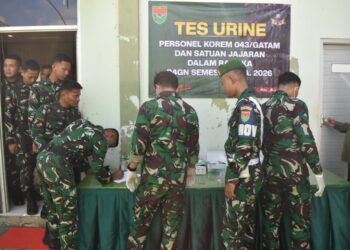 Jaga Disiplin-Cegah Pelanggaran, Prajurit dan PNS Korem 043/Gatam Ikuti Penyuluhan P4GN