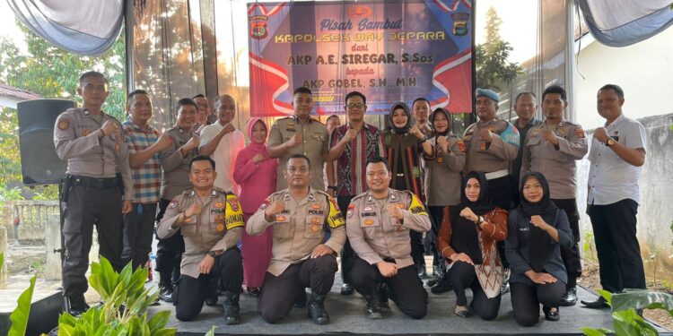 Pisah Sambut Kapolsek Way Jepara: AKP A.E. Siregar, S.Sos Serahkan Estafet Kepemimpinan Kepada AKP Gobel, S.H,. M.H