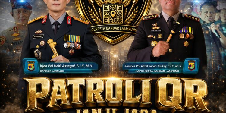 ‘Patroli Janji Jaga’ Jadi Cara Polisi Hadir di Tengah Warga, Polda Lampung Perkuat Pengamanan lewat Tim QR Presisi