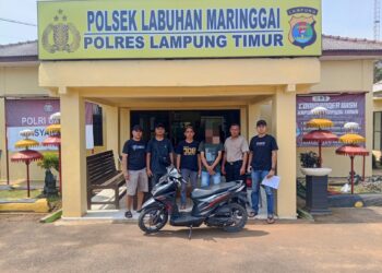 Tim Tekab 308 Presisi Polsek Labuhan Maringgai Ungkap Kasus Curanmor, Pelaku Serahkan Diri Beserta Barang Bukti