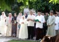 DANDIM 0429/LAMPUNG TIMUR SERAHKAN HEWAN KURBAN USAI SHOLAT IDUL ADHA