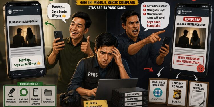 Serba serbi Jurnalis: Ketika Narasumber Plin-Plan! Hari Ini Memuji, Besok Komplain atas Berita yang Sama