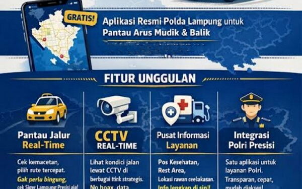 Libur Panjang Iduladha-Waisak, Polda Lampung Ajak Warga Manfaatkan Aplikasi Siger Lampung Presisi