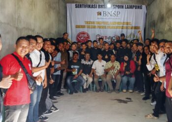 55 Teknisi Ponsel Lampung Ikuti Sertifikasi BNSP Bersama Tespoin dan LSP Teknologi Digital