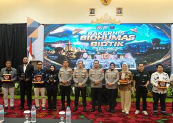 Kapolda dan Wakapolda Lampung Hadiri Rakernis Gabungan Bid Humas dan Bid TIK