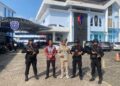 Jamin Keamanan Ibadah Minggu, Detasemen Gegana Satbrimob Polda Lampung Laksanakan Patroli Dialogis di Sejumlah Gereja