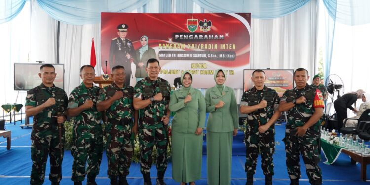 Pastikan Program TNI AD Berjalan Optimal, Danrem 043/Gatam Dampingi Kunker Pangdam XXI/RI di Tulang Bawang