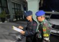 Pastikan Keamanan Kunjungan Presiden, Gegana Brimob Lampung Sterilisasi Rangkaian Kendaraan