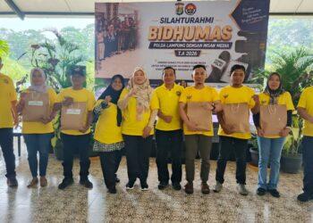 Rangkaian Hari Bhayangkara Ke – 80, Bidhumas Polda Lampung dan Insan Pers Gelar Gathering