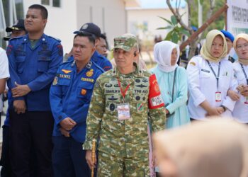 Pengamanan Kunjungan Presiden RI di Lampung Berjalan Optimal, Danrem 043/Gatam Lakukan Pemantauan Langsung