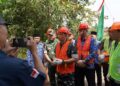 Danrem 043/Gatam Resmikan Pembangunan 24 Jembatan ARMCO Secara Serentak di Lampung dan Bengkulu