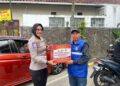 Sambut HUT Bhayangkara ke-80, Ditlantas Polda Lampung Bagikan 1000 Paket Sembako, Ojol Dibekali Safety Riding