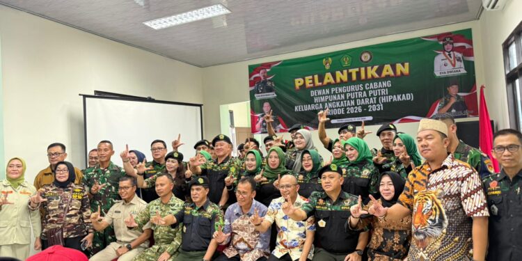 Ketua DPD Lantik DPC HIPAKAD Kota Bandar Lampung Masa Bakti 2024 – 2029 Di Aula Kodim 0410/KBL