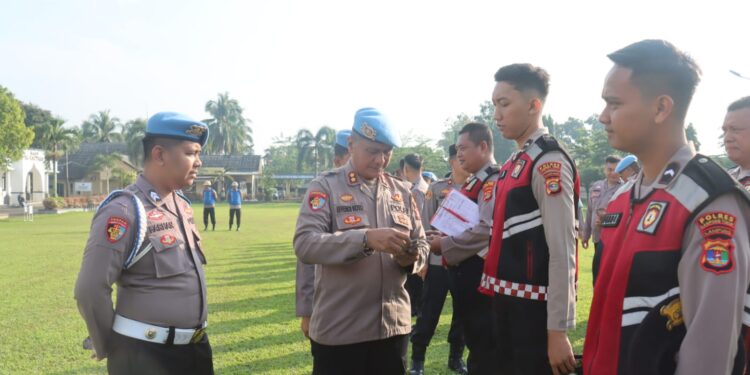 Bid Propam Polda Lampung Gelar Gaktibplin di Polres Lampung Timur, Tidak Ditemukan Pelanggaran