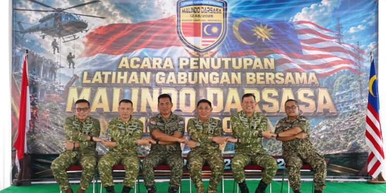 PERKUAT SINERGI PENANGGULANGAN BENCANA, ASOPS PANGLIMA TNI TUTUP LATGABMA MALINDO DARSASA 12 AB/2026 DI LAMPUNG