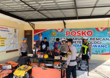 Siaga Penuh, Pasukan Elite “on all” Polres Tulang Bawang Terjun Langsung, Pastikan Wilayah Aman Dari Ancaman Bahaya
