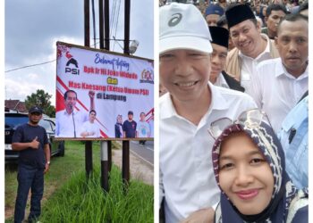 “ROK” Relawan Orang Kampung Turun Gunung Kawal Safari Politik Jokowi 3 Hari di Lampung