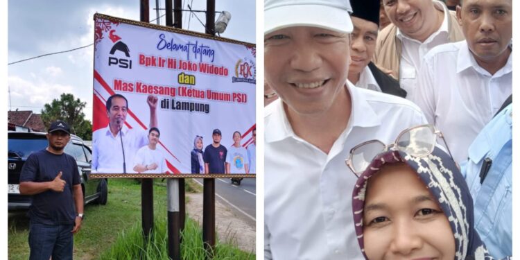 “ROK” Relawan Orang Kampung Turun Gunung Kawal Safari Politik Jokowi 3 Hari di Lampung