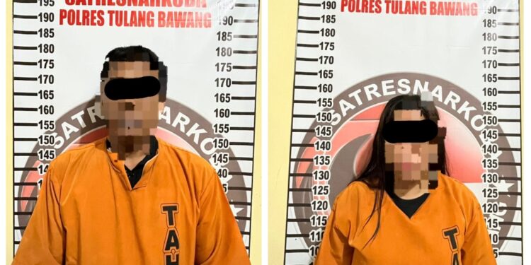 Tangkap Sepasang Suami Istri Pedagang Ekstasi!! Polres Tulang Bawang Amankan 20 Butir Pil Ekstasi