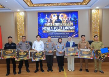 Sambut Hari Bhayangkara Ke-80, Bid Humas Polda Lampung Sukses Gelar Lomba Konten Kreatif Video AI