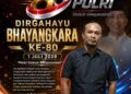 Bang Jo Pimpin ROK Lampung Ucapkan HUT Polri Ke – 80 : Siap Jaga Silaturahmi & Kemitraan