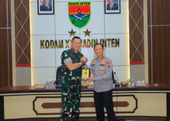 Kapolda Lampung Sambangi Pangdam XXI/Radin Inten, Perkuat Sinergi TNI-Polri Jaga Kondusivitas Daerah