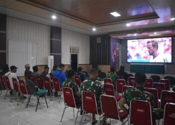 Korem 043/Gatam Jadikan Nobar Piala Dunia 2026 Ajang Silaturahmi Dengan Masyarakat