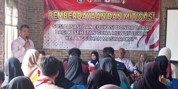 Kebutuhan Darah di Pringsewu terus meningkat Gandeng PMI dan IMM, Rumah Zakat Gelar Sosialisasi Edukasi Donor Darah