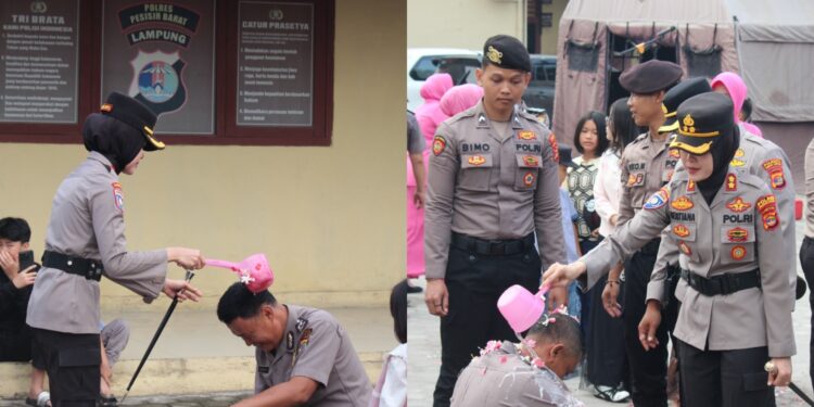 KAPOLRES PESISIR BARAT PIMPIN UPACARA KENAIKAN PANGKAT 20 PERSONEL PERIODE 1 JULI 2026