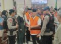 Gegana Lampung Amankan Jalannya Sidang Kasus KPK di PN Tanjung Karang