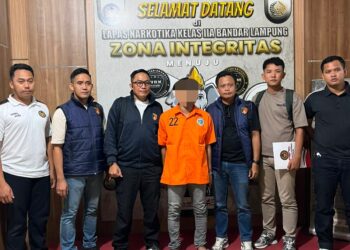 Polda Lampung Berhasil Mengamankan DPO Kasus Narkotika Dari Aceh