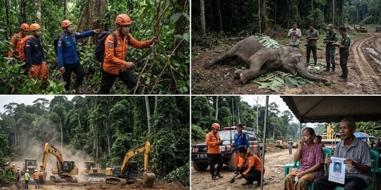 Rentetan Tragedi Proyek Pagar Way Kambas: Dari Gajah Mati, Warga Hilang, Hingga Dugaan Penyelewengan Solar Subsidi 
