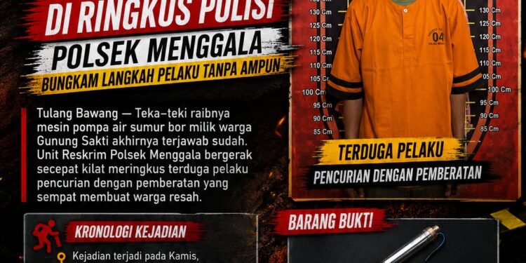 Aksi Nekat Predator mesin Bor Air Di Ringkus Polisi, Polsek Menggala Bungkam Langkah Pelaku Tanpa Ampun