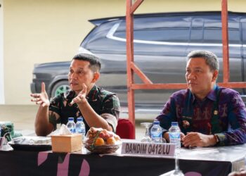 Danrem 043/Gatam Tinjau Langsung TMMD Ke-129 Kodim 0412/LU di Sungkai Utara