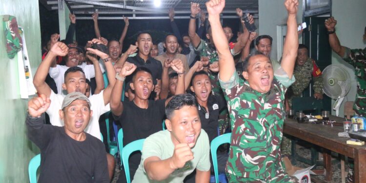 Gemuruh Teriakan Gol di Makoramil 429-02/Way Bungur
