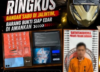 Gagal Kabur, Satresnarkoba Polres Tulang Bawang Ringkus Bandar Sabu Di Jalintim, Barang Bukti Siap Edar Di Amankan