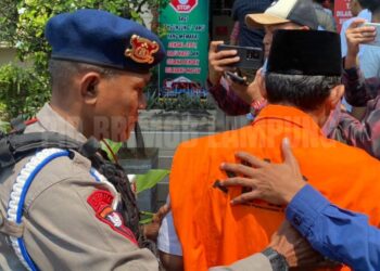 Detasemen Gegana Brimob Lampung Amankan Jalannya Sidang Putusan KPK di Pengadilan Negeri Tanjung Karang