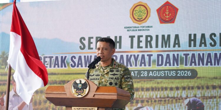 Tanam Perdana di Tulang Bawang, Danrem 043/Gatam Tegaskan Komitmen Swasembada Pangan