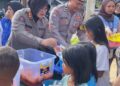 Jumat Berkah, Personel Polda Lampung Bagikan 140 Porsi Makanan Gratis untuk Warga