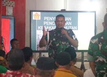 Perkuat Edukasi Karhutla, Tim Mabes TNI Gelar Penyuluhan di Braja Luhur ‎