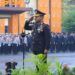 Guyuran Hujan Tak Halangi Semangat Personel Polda Lampung Peringati HUT ke-81 Kemerdekaan RI