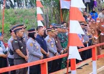 Dukung Peningkatan Ekonomi Masyarakat, Kapolda Lampung Resmikan Jembatan Merah Putih Presisi