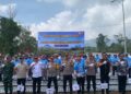 Polda Lampung Bersama Kapolri Ikuti Zoom Meeting Penanaman Bawang Putih Serentak Dalam Rangka Ketahanan Pangan