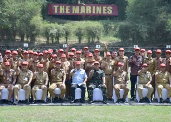 Danbrigif 4 Mar/BS Perkuat Pembinaan Teritorial Maritim di Lima Kecamatan Pesisir Pesawaran