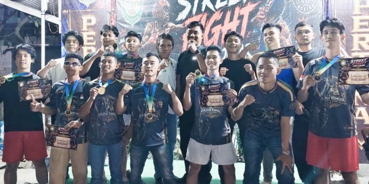 Buat Bangga Lampung Timur! Gajah Timur Fight Camp Borong Medali Emas di Kejuaraan Street Fight Nusa Lontar