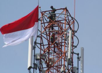 Pengibaran Merah Putih di Menara 74 Meter, Puslatpurmar 8 Teluk Ratai Kobarkan Semangat Kemerdekaan